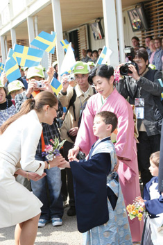 海外からも多くの賓客が来訪。写真はスウェーデン王国　ヴィクトリア皇太子殿下