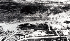 昭和20年当時の小牧飛行場（出典：飛翔　写真でみる名古屋空港のあゆみ）